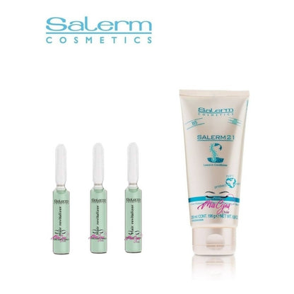 Kit Salerm 21, 3 Ampollas Regeneradoras Capilar Anticaida