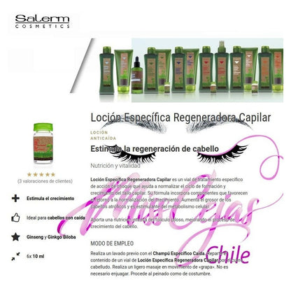 Loción Regeneradora Anticaída Cabello Biokera Salerm Capilar