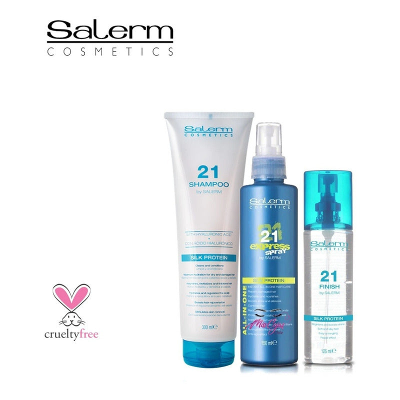 Kit Shampoo Locion  Serum Salerm 21 Capilar Hidratacion