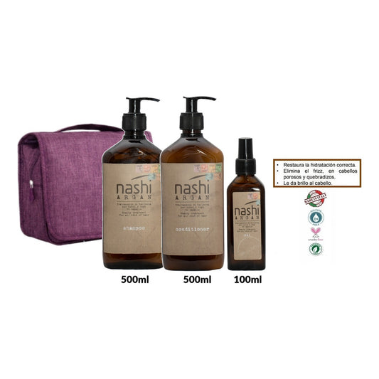 Kit Shampoo Acondicionador Aceite Nashi Argan Hidratante