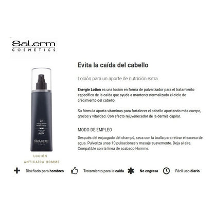 Locion Energizante Anticaida Capilar Salerm Cabello Estimula