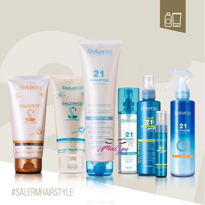 Kit 3 Salerm 21 Crema Hidratante Con Proteina De Seda