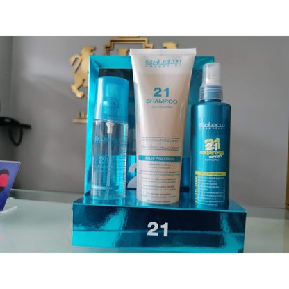 Kit Shampoo Locion  Serum Salerm 21 Capilar Hidratacion