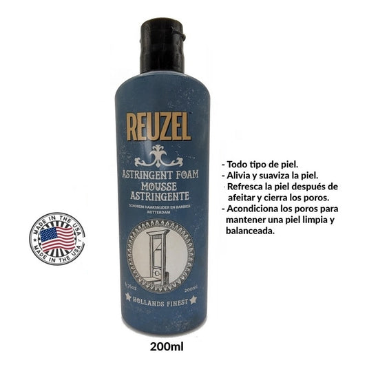 Espuma Astringente Reuzel 200ml After Shave, Barberia Barber