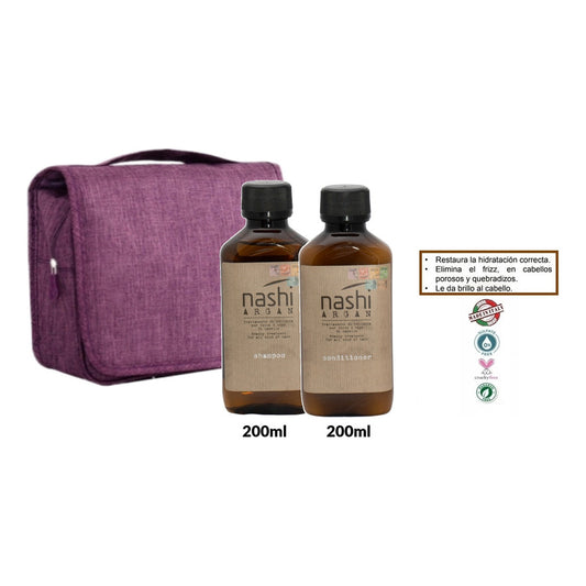 Kit Shampoo Acondicionador Nashi Argan 200ml Cuidado Capilar