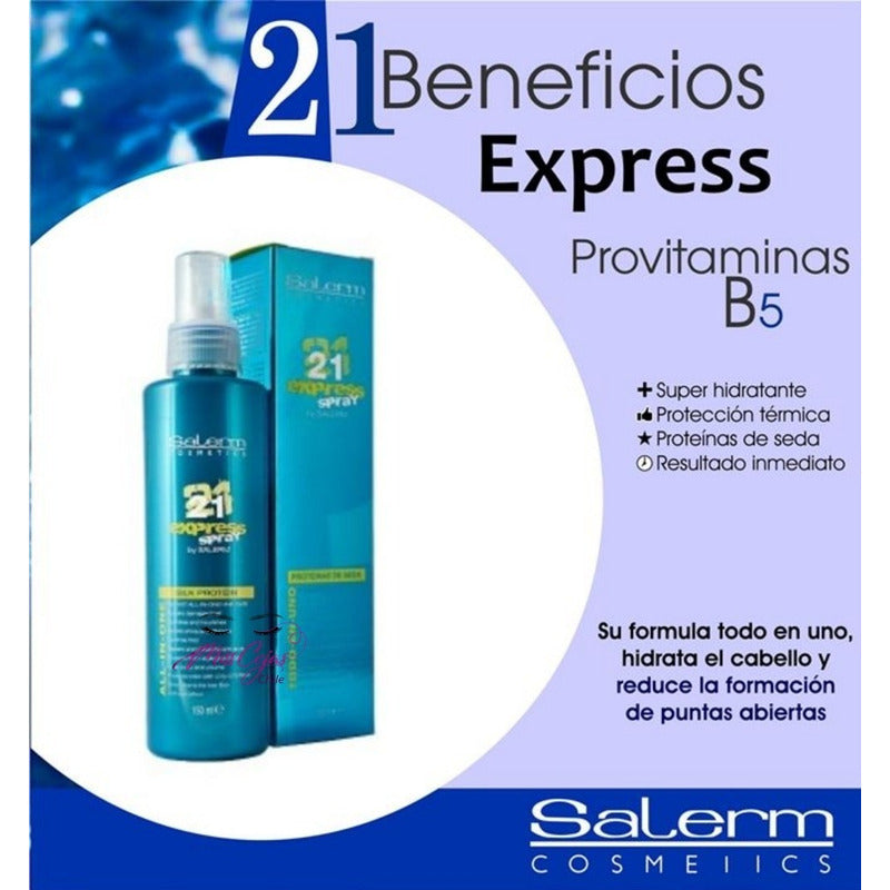 Kit Salerm 21 Express Spray Y Salerm 21, Tratamiento Capilar