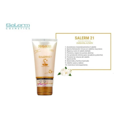 Kit 3 Salerm 21 Jazmin Y Ambar Crema Hidratante Capilar