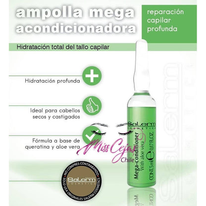 Kit Salerm 21 Aceite Uva Y Argan 2 Ampollas Mega Tratamiento