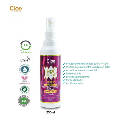 Cloe Hot Glow Exotic Protector Termico Capilar Desenredante