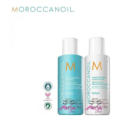 Pack Reparacion Moroccanoil Aceite Shampoo Acond Protector