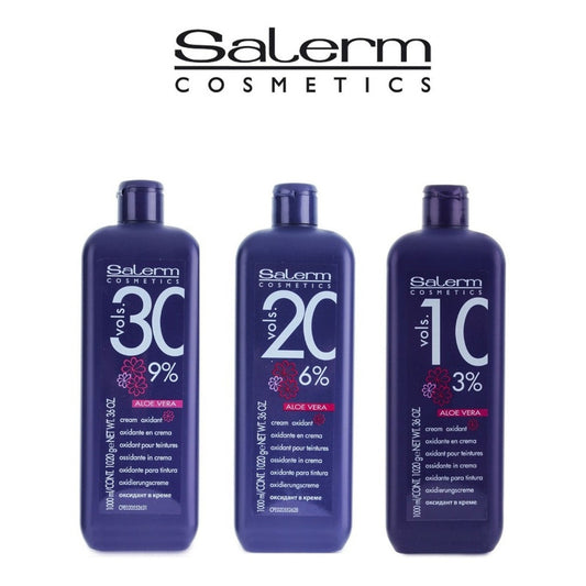 Kit 3 Oxidantes En Crema Salerm Cosmetics 1000ml, Coloracion