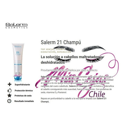 Salerm Cosmetics Shampoo Salerm 21 300ml, Cuidado Capilar