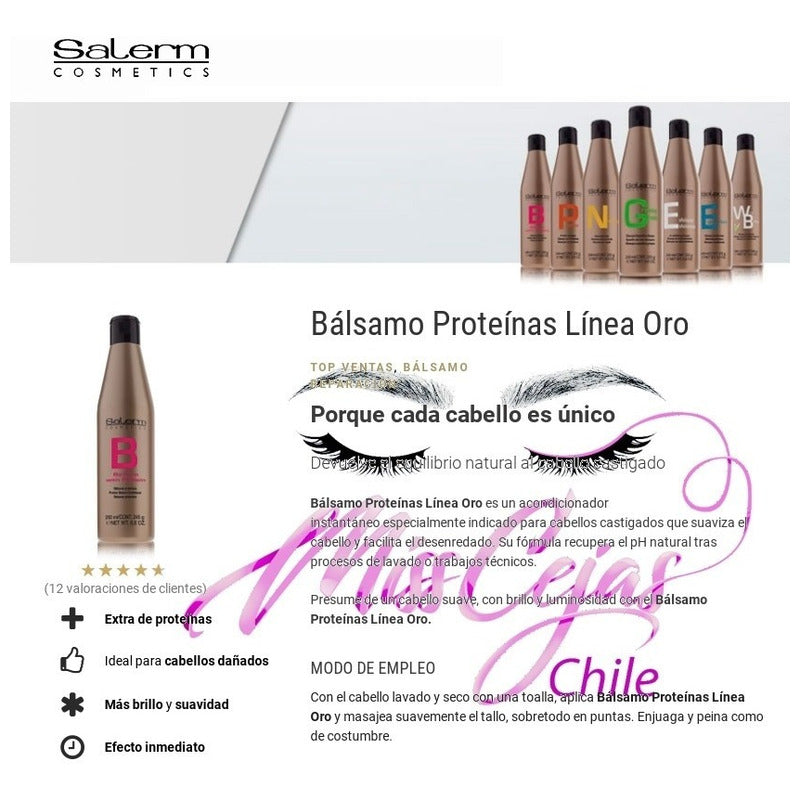 Balsamo Acondicionador Proteina Salerm Ph Neutro Capilar