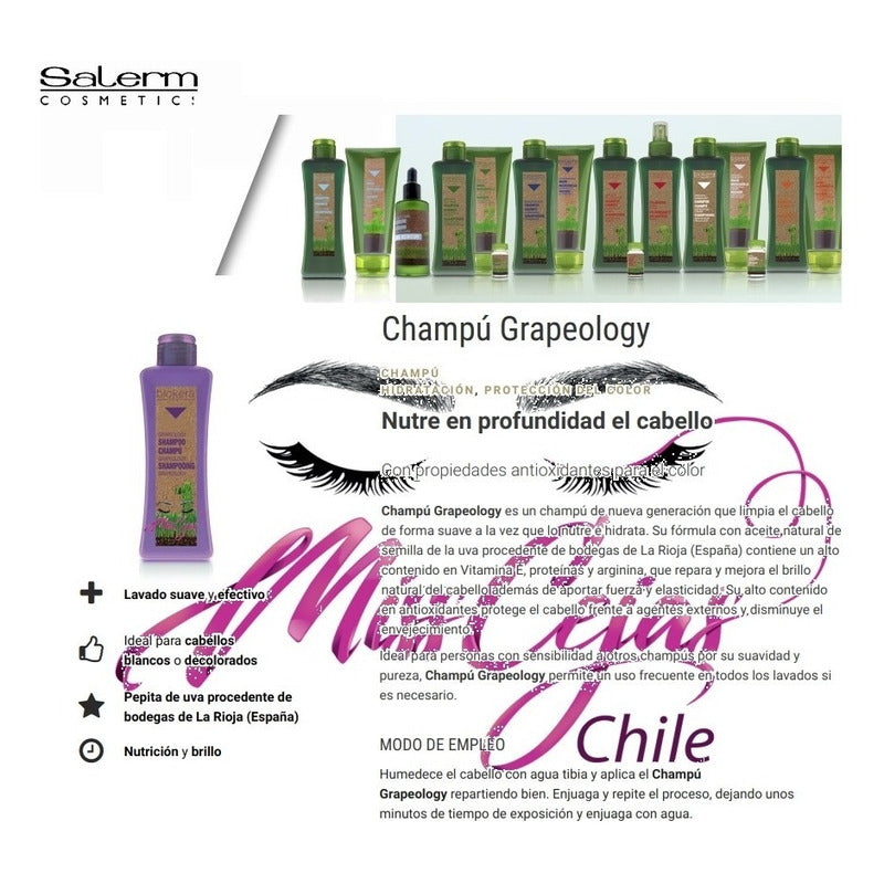 Kit Capilar Shampoo Y Aceite Grapeology Salerm Cosmetics