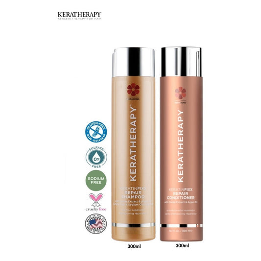 Kit Shampoo Acondicionador Reparador Keratinfixx Keratherapy