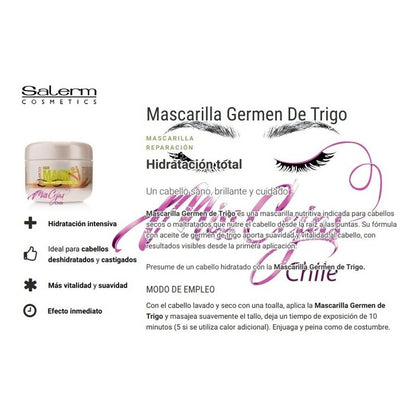 Kit 2 Salerm Mascarilla Germen De Trigo, Tratamiento Capilar