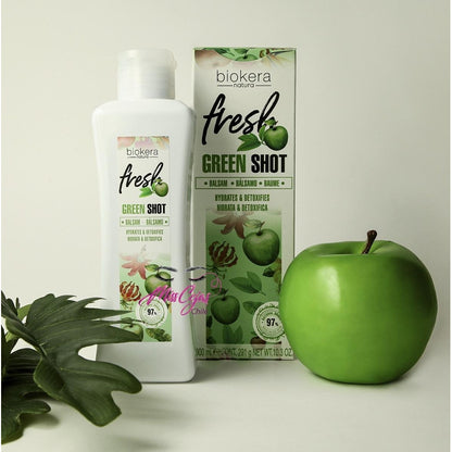 Shampoo Green Shot Biokera Manzana Salerm Cosmetics Vegano