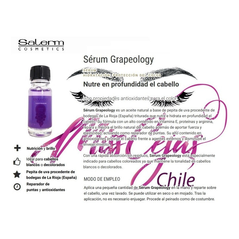 Concentrado Aceite Uva Salerm Cosmetics Grapeology Capilar