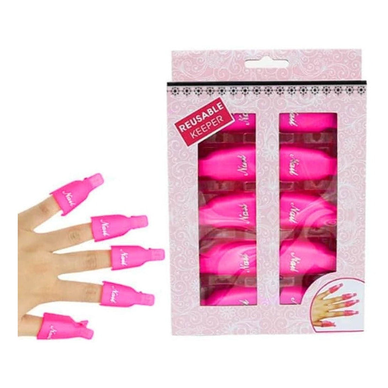 Kit Removedor Uv Gel Esmaltado Permanente Manicure Chupones