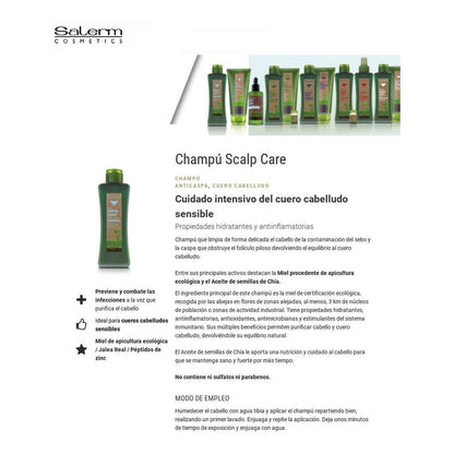 Shampoo Cuero Cabelludo Sensible Salerm Cosmetc Anti Caspa