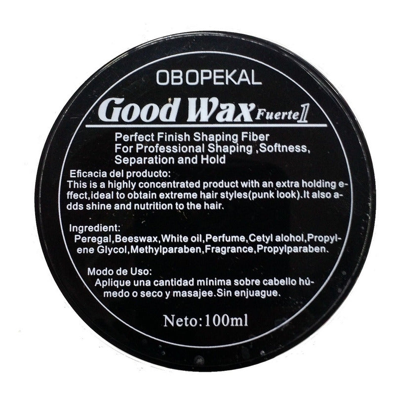 Cera Pelo Profesional Good Wax, Cera Modeladora Barberia