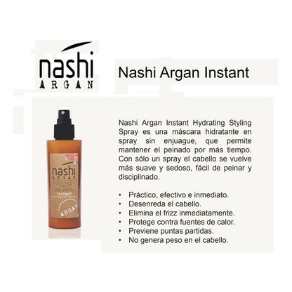 Mascara Hidratante Instant Nashi Argan Anti-frizz Capilar