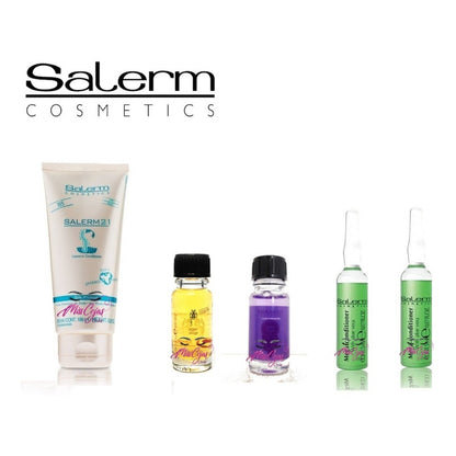 Kit Salerm 21 Aceite Uva Y Argan 2 Ampollas Mega Tratamiento