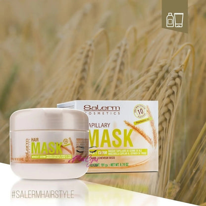 Kit 2 Salerm Mascarilla Germen De Trigo, Tratamiento Capilar