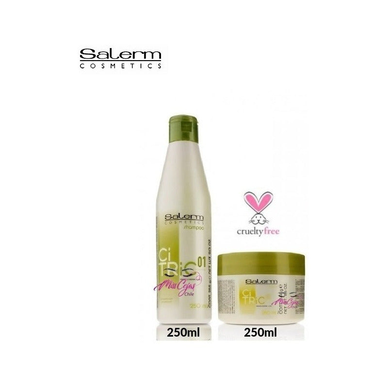 Kit Shampoo Crema Tratamiento Citric Salerm Cosmetic Capilar