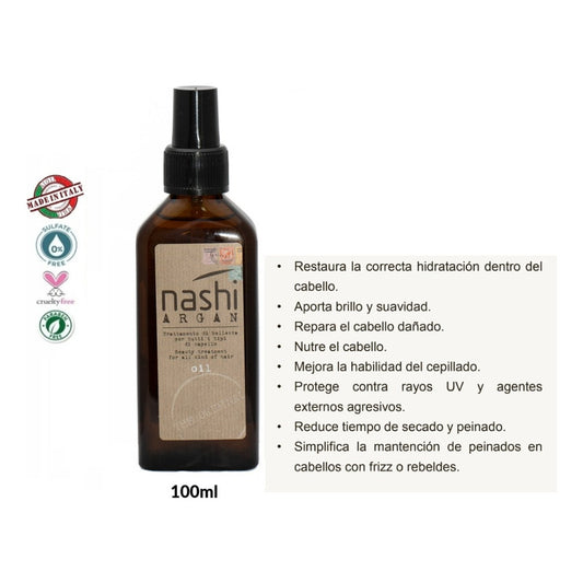 Original Aceite Argan Hidratante Nashi 100ml Cuidado Capilar