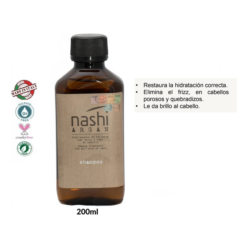 Kit Shampoo Acondicionador Nashi Argan 200ml Cuidado Capilar