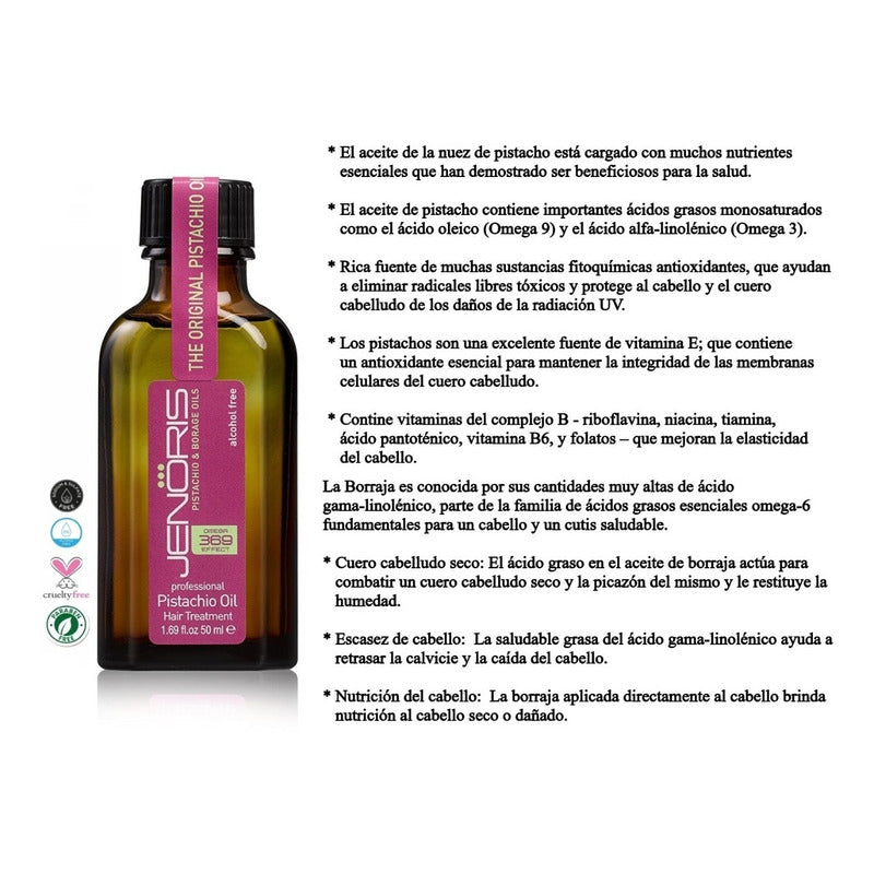 Kit Aceite Pistacho Jenoris Protector Térmico Salerm Capilar