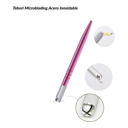 Kit Microblading Tebori, Compas O Regla Y Lapiz Dermografo