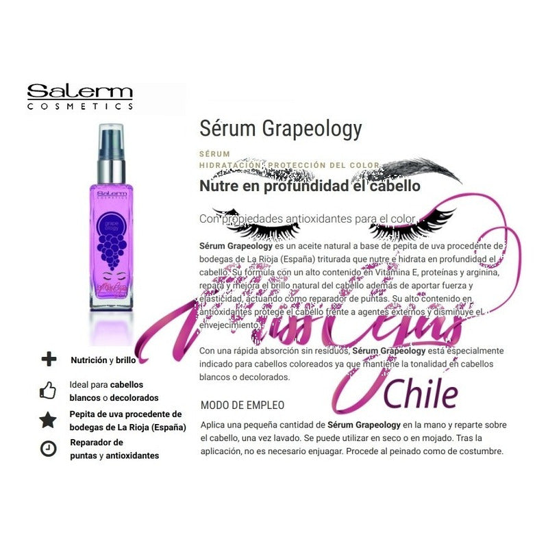 Aceite Concent. Uva Salerm Cosmetics Grapeology 60ml Capilar