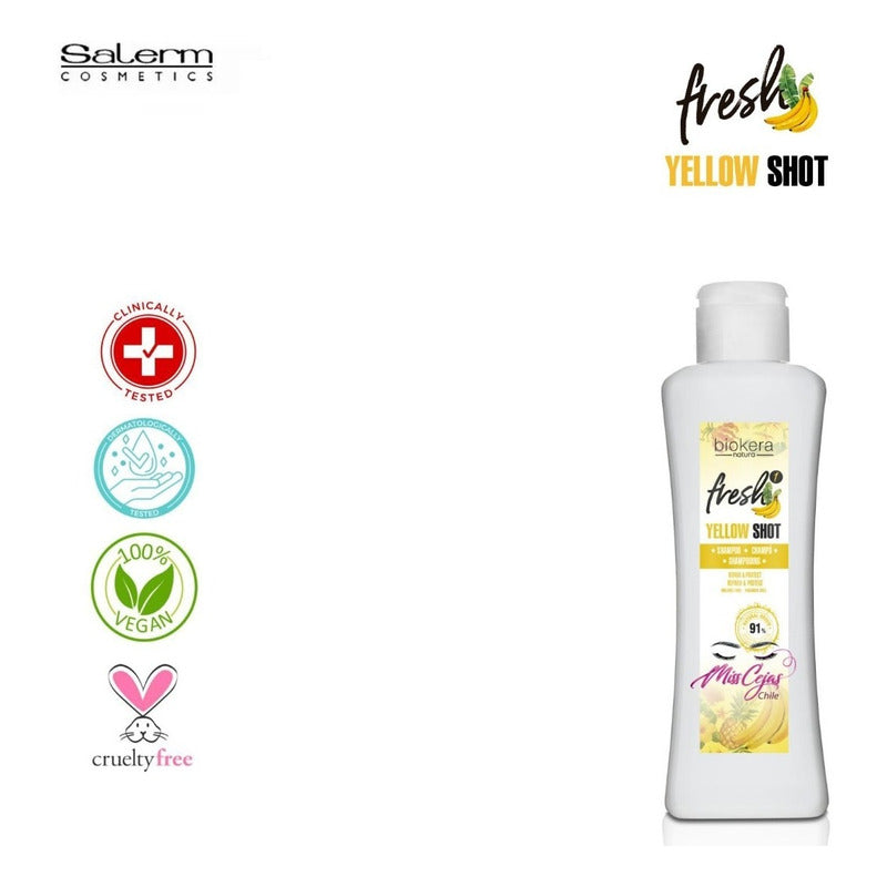 Shampoo Salerm Yellow Shot Reparacion Hidratacion Capilar