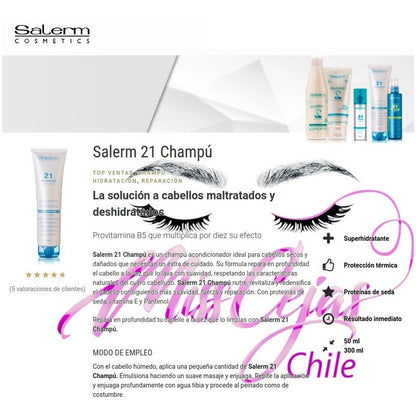 Kit Shampoo Locion  Serum Salerm 21 Capilar Hidratacion