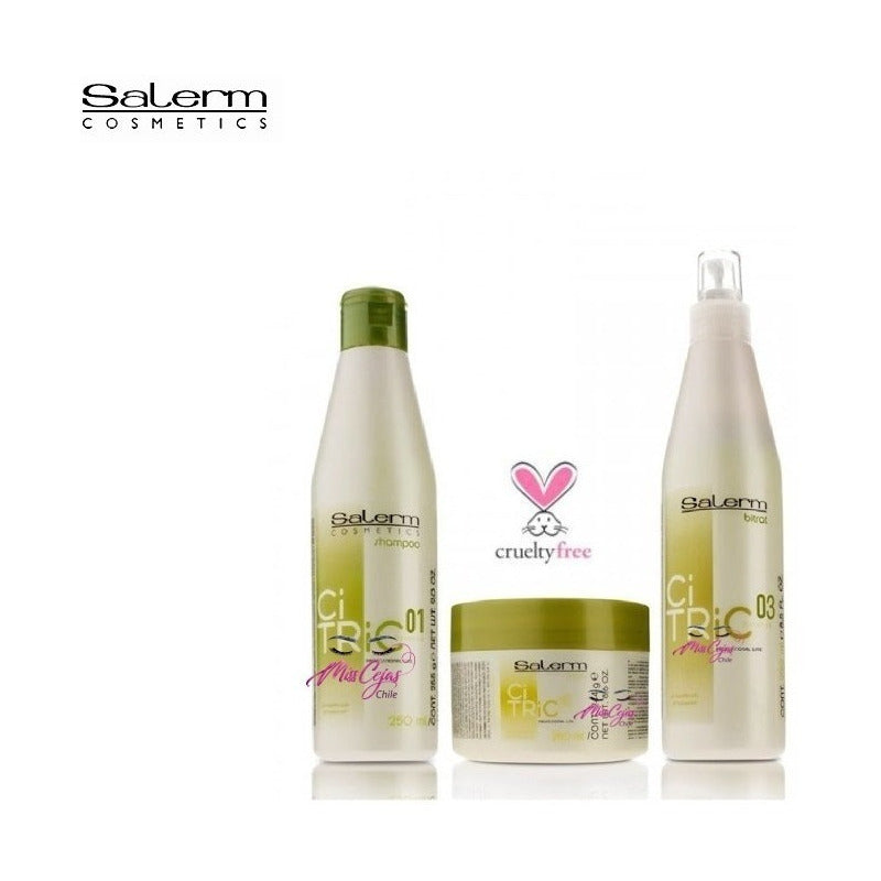 Kit Shampoo Crema Locion Citric Balance Salerm Capilar