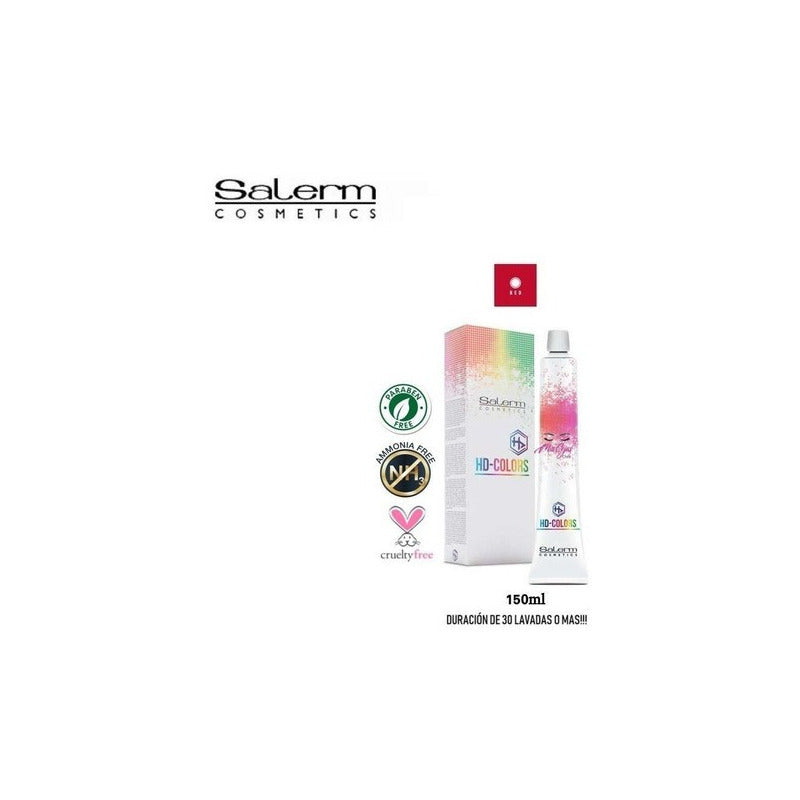 Tinte Fantasia Salerm Cosmetics H Colors Red Tono Red Para Cabello X 150ml