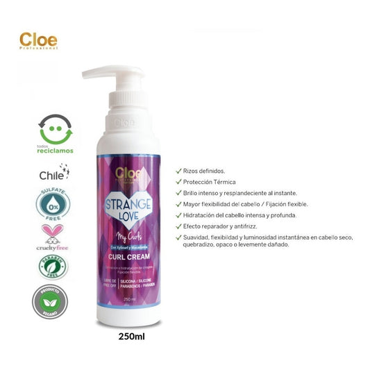 Cloe Crema Modeladora Rizos Rulos Strange Love Capilar Vegan