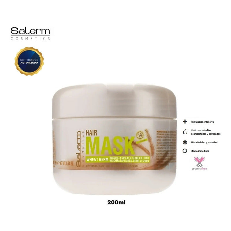 Salerm Mascarilla Germen De Trigo, Crema Tratamiento Capilar