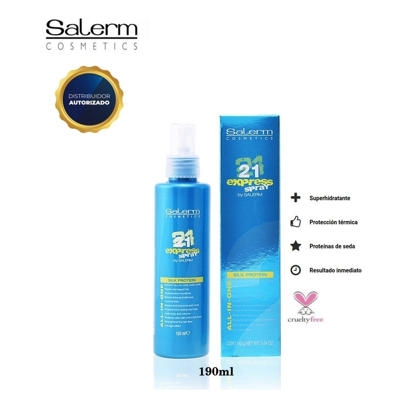 Salerm 21 Express Spray Proteina De Seda Proteccion Capilar