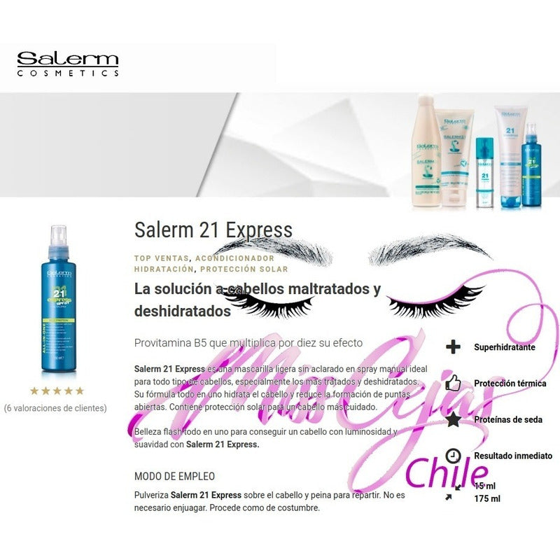 Kit Shampoo Locion  Serum Salerm 21 Capilar Hidratacion