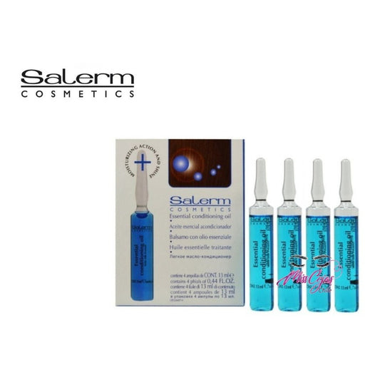 Kit 4 Ampollas Capilar Aceite Esencial Salerm Cosmetics