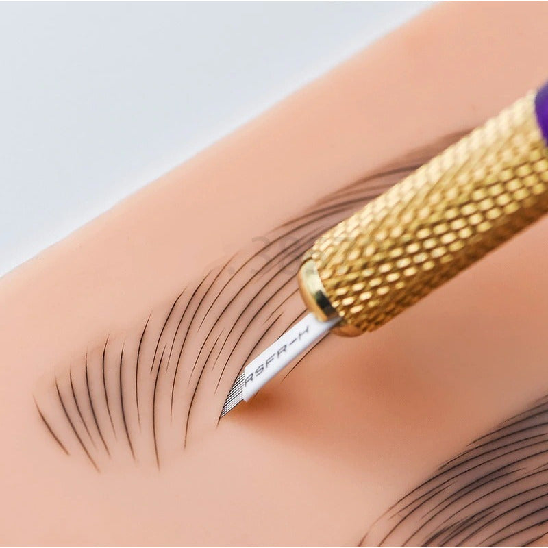 6 Piel Sintetica Practica Microblading Cejas Tattoo Tatuaje