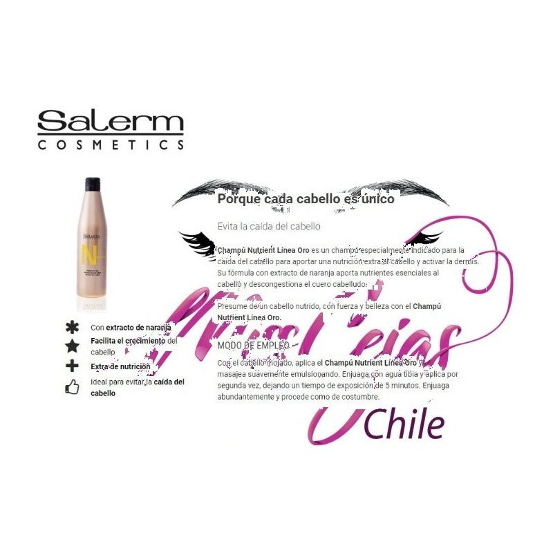 Shampoo Salerm Cosmetics Nutriente 250ml, Caida Cabello