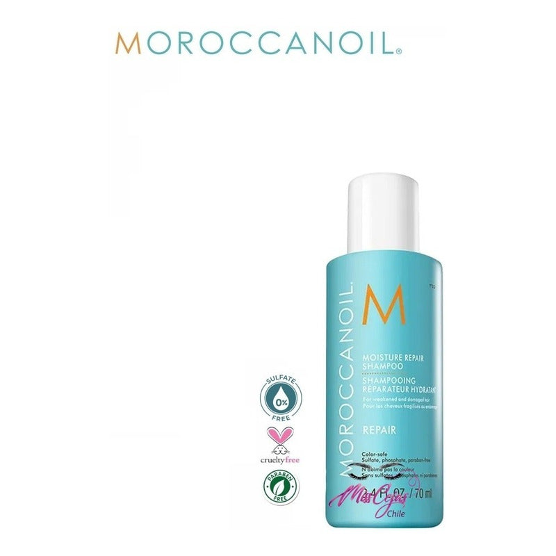 Pack Reparacion Moroccanoil Aceite Shampoo Acond Protector