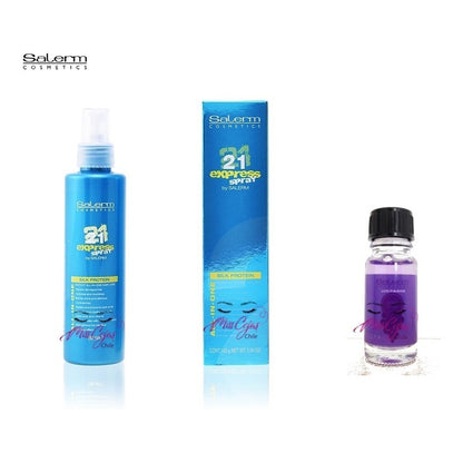 Kit Salerm 21 Express Spray Proteina Seda Y Aceite Uva