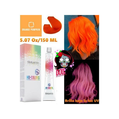 Tinte Fantasia Salerm Hd Colors Orange Pumpkin Naranja Neon