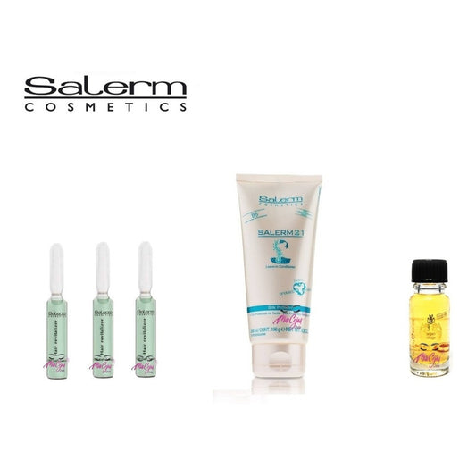 Kit 3 Ampollas Anticaidas, Salerm 21 Y Aceite Argan Capilar