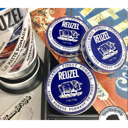 Pomada Fiber Reuzel 113g Cera Capilar Pelo Barberia Barbero